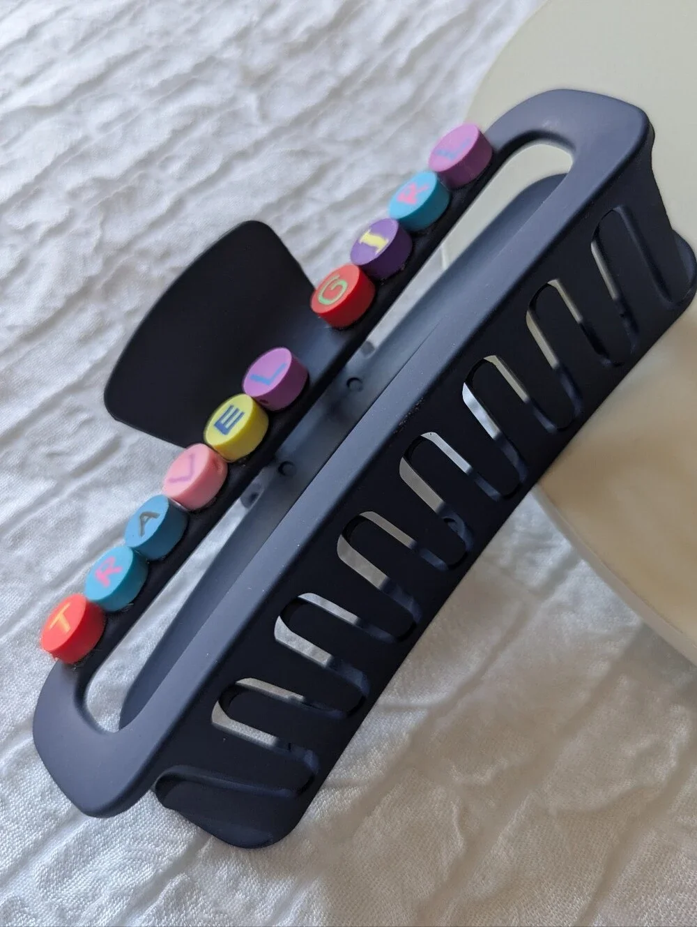 Travel Girl Hair Clip Claw Style Handcrafted | NWT